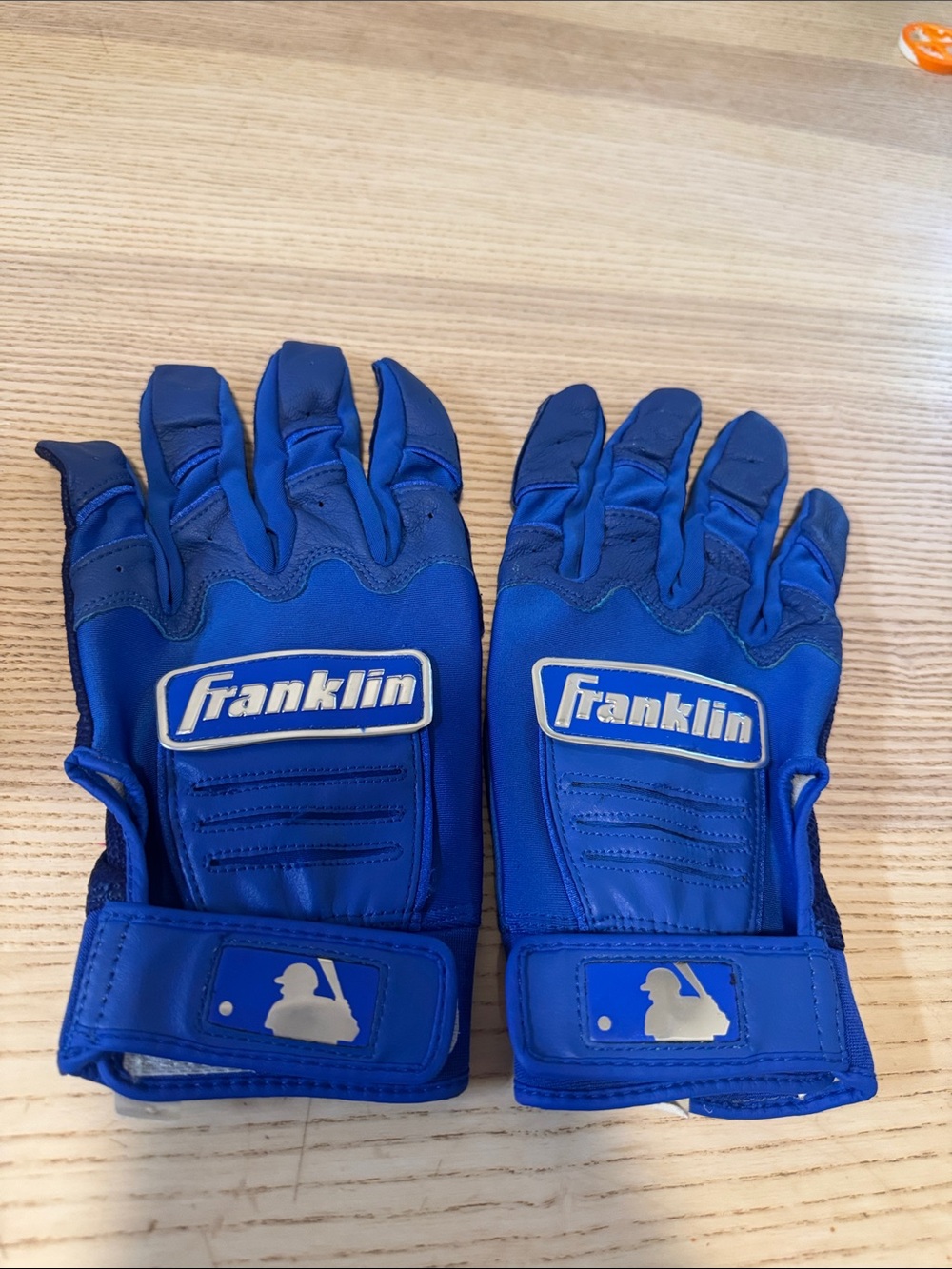 Franklin CFX Pro Chrome Baseball Batting Gloves Men's Royal Blue  MLB